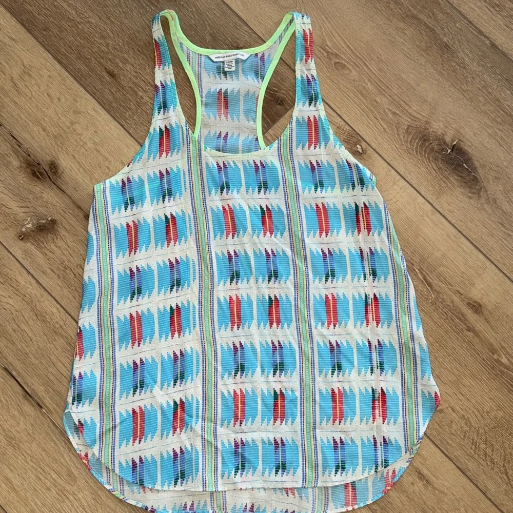 American Eagle flowy Aztec Tank - Picture 1 of 4